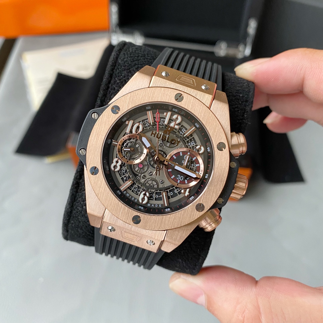 White 620- Gold 640. Hublot?? Mechanical version ???? Fine men 's watch, multi-function design, noble and elegant, gentlemanly style, excellent quality, selling all over the city. With a fully automatic mechanical movement, top-quality 316 stainless steel