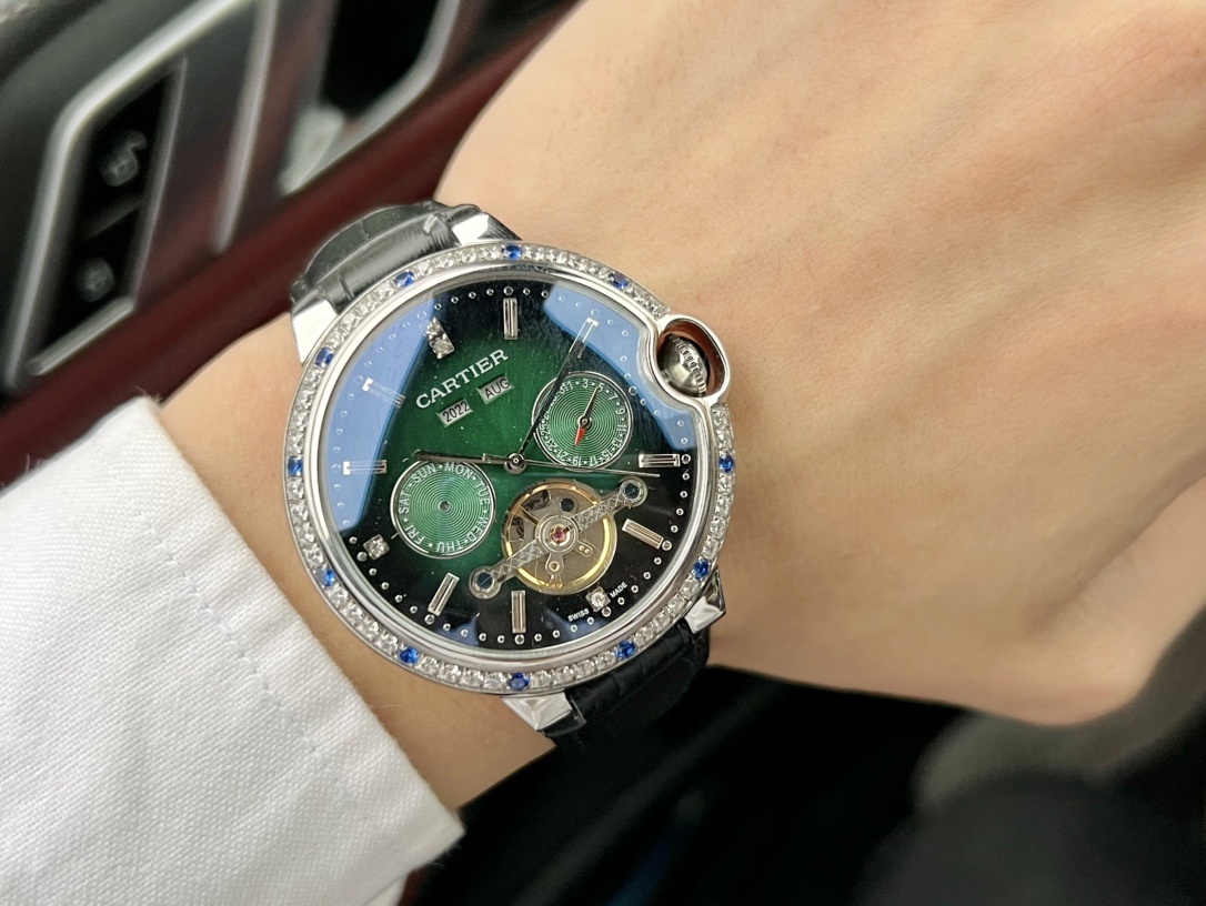 White 650- Gold 670 steel band +30. Cartier -Cartier ? ??????? Fine men 's watches, new multi-functional design, noble and elegant, gentlemanly, excellent quality, selling all over the city. ?? ?? with automatic mechanical movement, top-grade 316 stainles