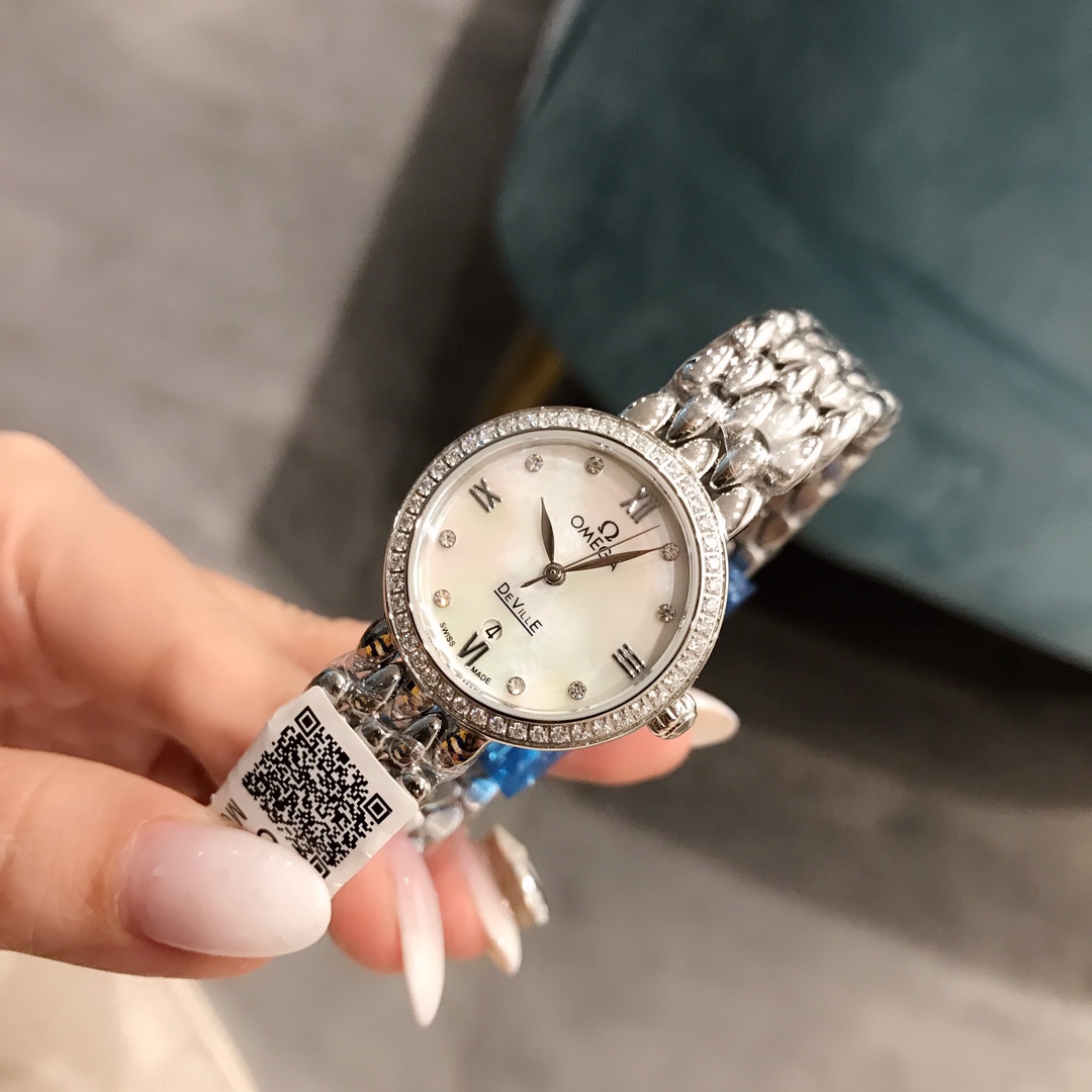 ??280 Omega waterdrop 1:1 quartz inlet and outlet movement, 28mm in size, strap shape effect three-dimensional, comparable to the original Omega sparkling present De 'Elegance series Dewdrop coaxial watch, perfectly capturing the mysterious and elegant te