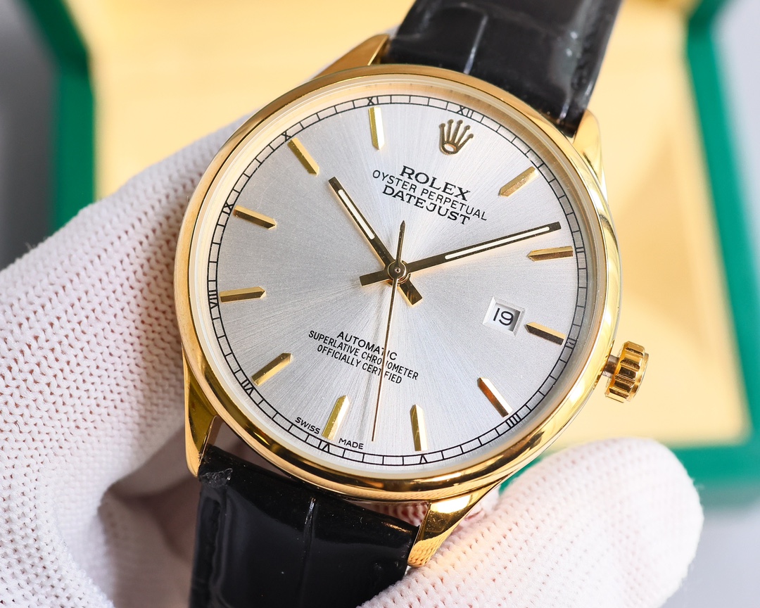 White 750- Gold 800??. New product feature ???? ROLEX (real photo) Business series, all watches in 316L stainless steel, elegant and grand! 316L steel for the perfect polygonal curved case! Paired with imported sapphire glass, Italian water-resistant leat
