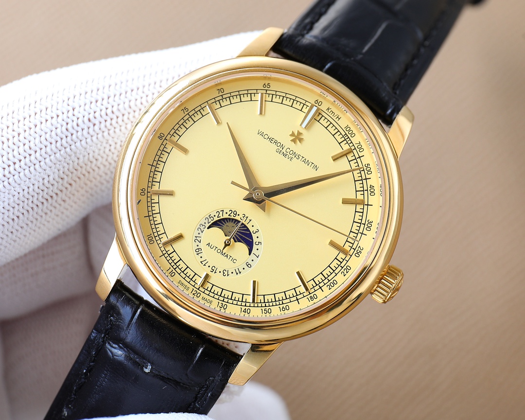 White 1100 Gold 1150?? New recommendation ?????? Hot recommendation [strong][strong], new style - Vacheron Constantin. Moon Phase series. Men 's watch ? Simple yet elegant [Victory] With precise Swiss ETA2824-2 movement (6-position true date and 24-hour s