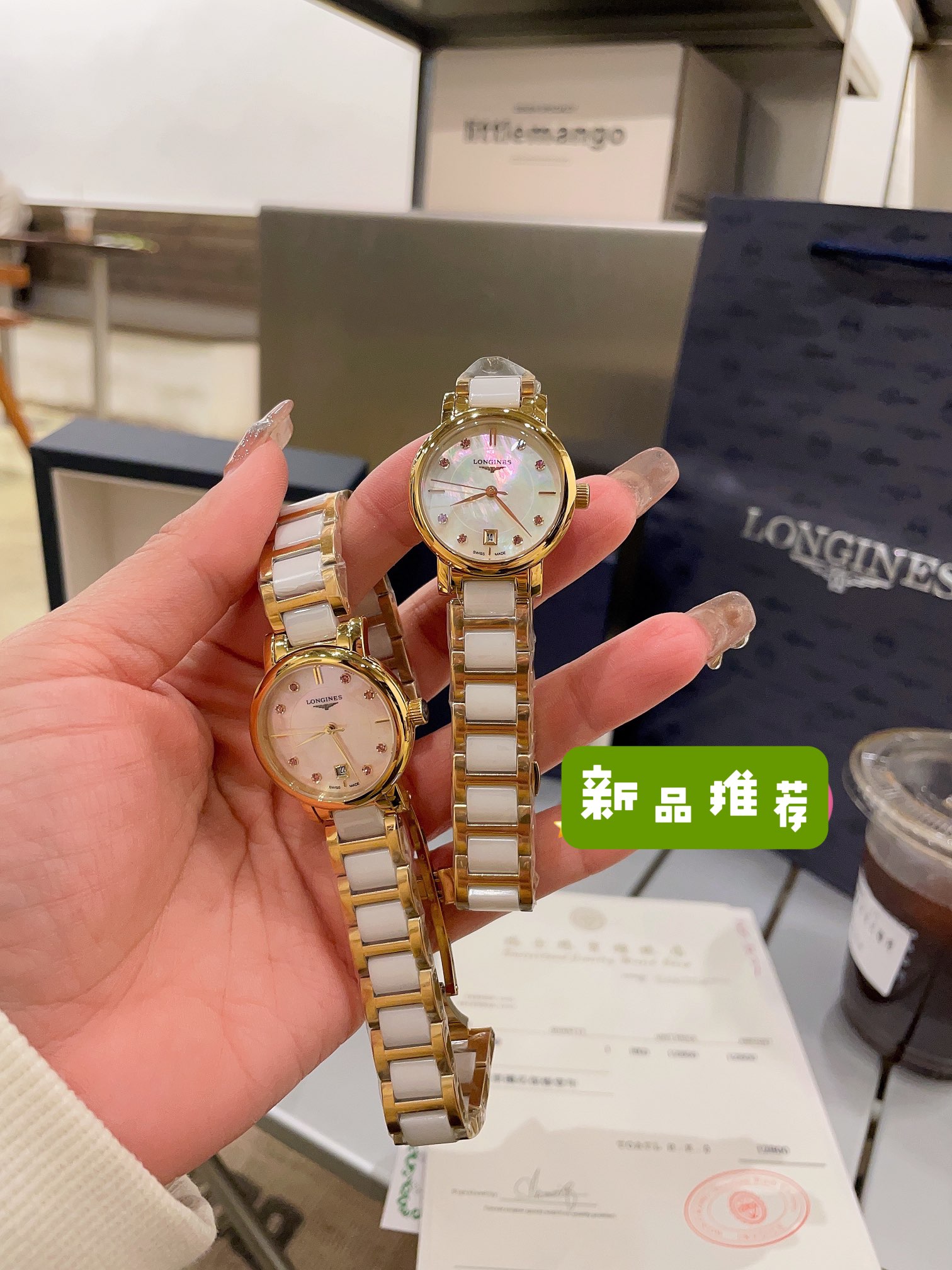 ?? 290
# Longines Little Gold Watch
?? low-key yet detailed beauty, no duplication when worn, when you think today 's jewelry doesn' t match your outfit CHOOSE HIM, fashionable and versatile absolute!