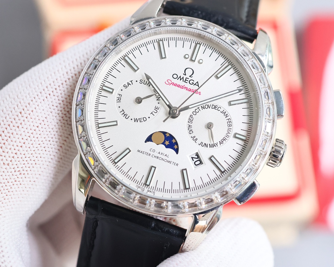White 1500- Gold 1550. New product from TW Factory! ?? Omega Speedmaster DEVILLE Top multi-functional Men's watch (Limited Edition) perfectly presents the classic style of "high-end, elegant, simple and beautiful", and is the best men's watch! Equipped wi
