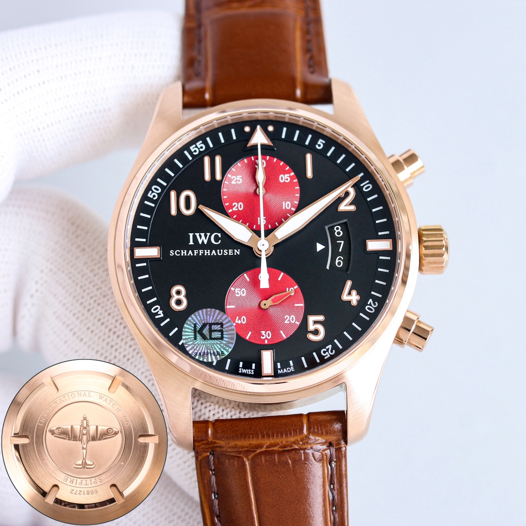 IWC Spitfire Pilot Chronograph, correcting all the shortcomings of the market version. Our factory possesses a number of IWC core technologies and has accumulated experience in replicas, all for the ultimate experience of genuine Swiss products! Special m