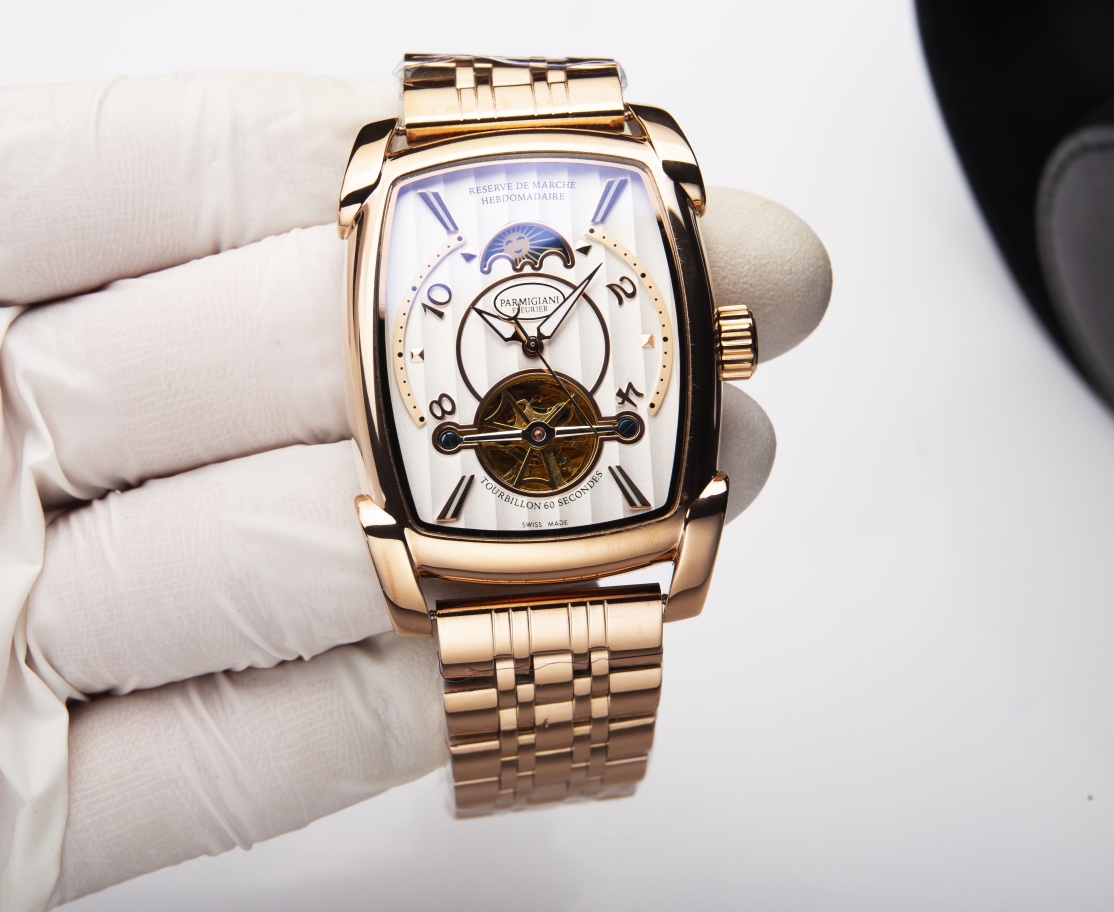 White steel 560. Gold ?20. Belt ?20.
?????? Classic reborn - PARMIGIANI Parmigiani Fang Heng collection men's watch
[Type] : Formal men 's watch (Business Fit)
[Movement] : Fully automatic mechanical movement (Shanghai Jinji, more stable timekeeping)
?? M