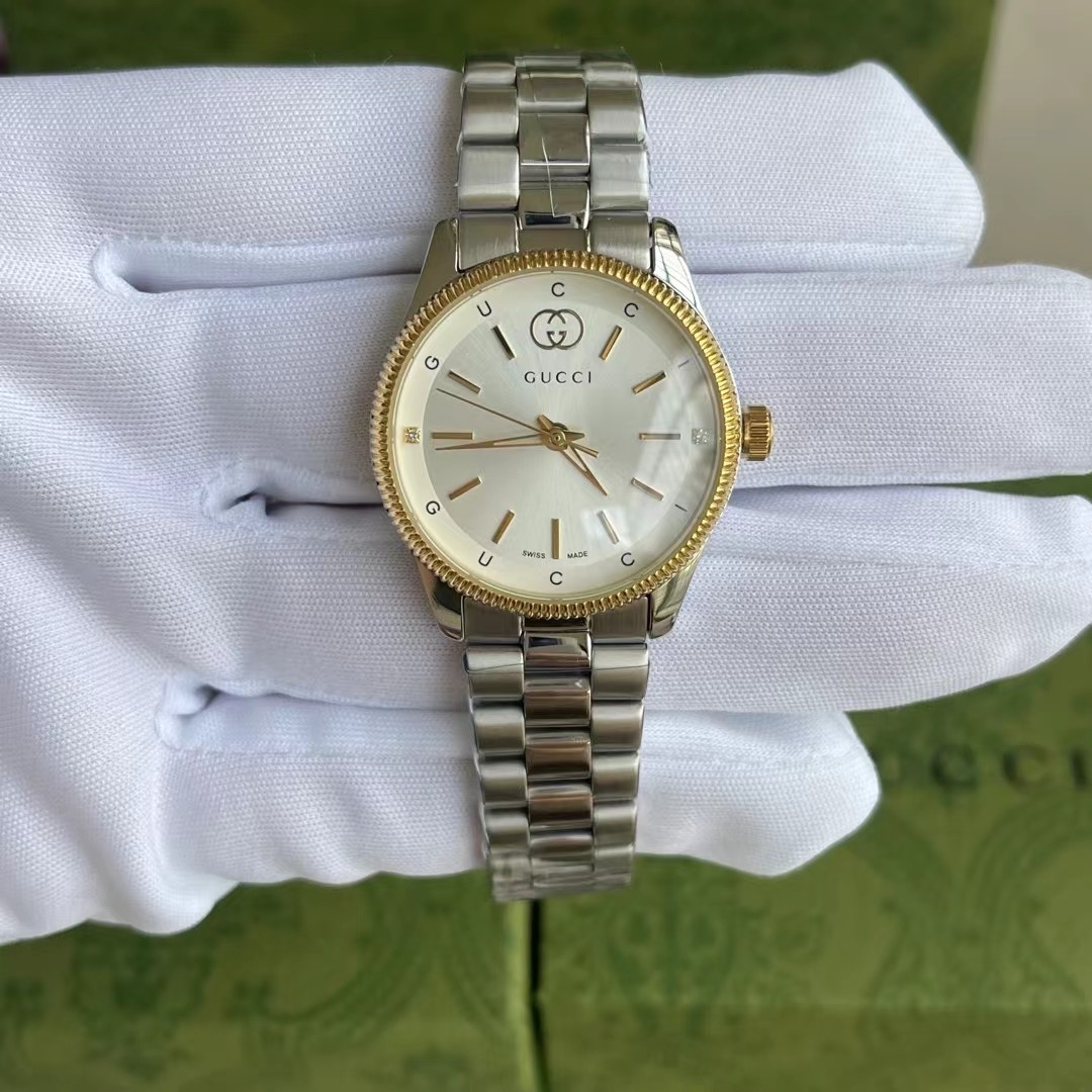 ?? White shell 260 gold 280 yuan GUCCI new 29mm detail image
