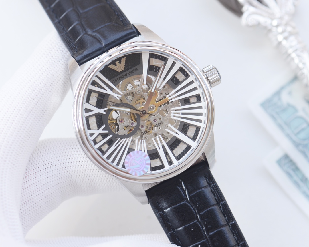 White case 420, gold case 440, steel strap ?20
[Brand] : Armani)
[Collection] : AR4629
?? Style ?? : Men's watch
?? Size ?? : 43mm diameter for men 12mm thickness (The hand measurement is not accurate, a 1-2m error is not ruled out
[Movement] : Hangzhou m