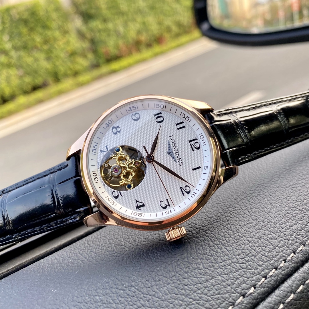 White case 550, rose gold 570. ?? Fall 2025, Master's Latest Tourbillon ?? Longines ? ? Fine men 's watch ?????? Multi-functional design, noble and elegant, gentlemanly style, excellent quality, selling all over the city. ?? With automatic mechanical move