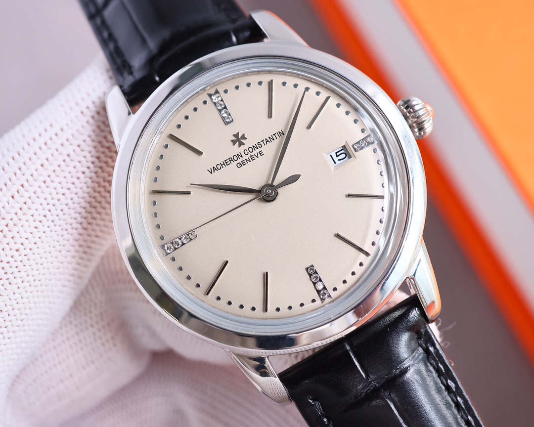 White case 1100, gold case 1150
Vacheron Constantin - New pot lid from Vacheron Constantin takes up to 8 months! Ultra-thin men's automatic mechanical watch, with imported original 9015? movement, 28,800 vibrations per hour, zero repair ? quality, 40mm di