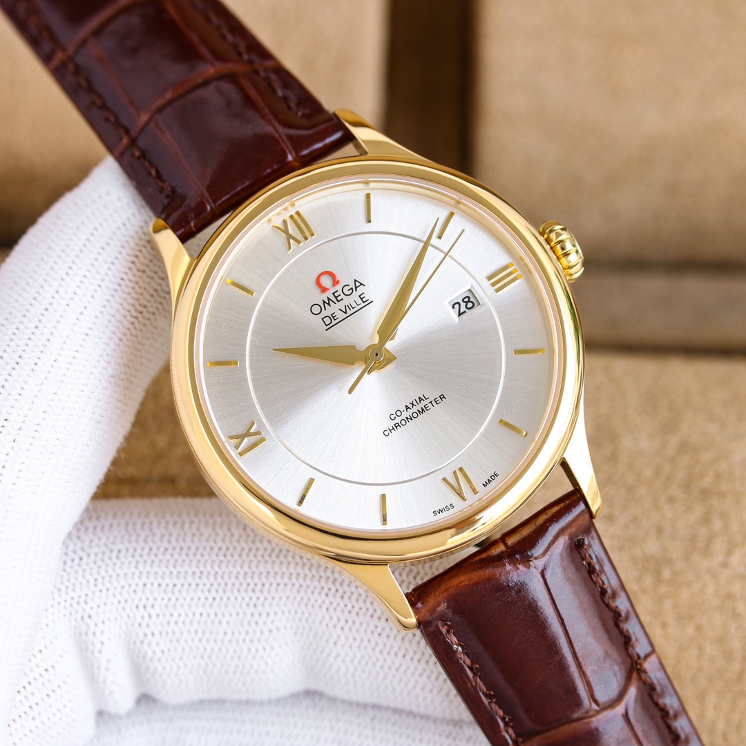- White shell 1100 Gold 1150
New Omega business watches hit the market! ?? SIMPLE and elegant, business preferred! This watch is equipped with the original imported 9015 ultra-thin movement, oscillating 28,800 times per hour, stable performance, zero repa