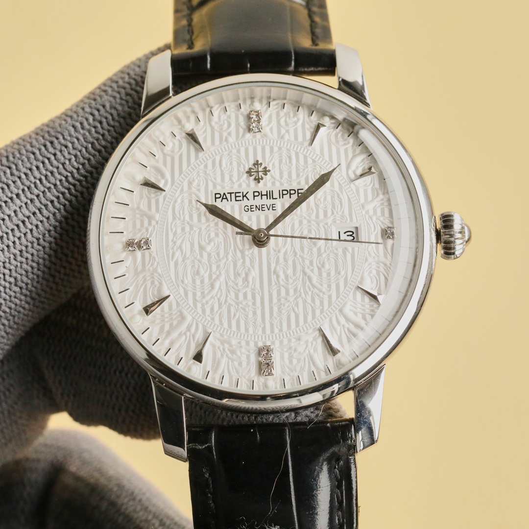 ?? White shell 1200 Gold shell 1250
2025?? Patek Philippe, hot new style, Patek Philippe new pot lid mirror, time-consuming up to 6 months! Ultra-thin automatic mechanical watch for men, with imported original 9015? movement, 28,800 vibrations per hour, z