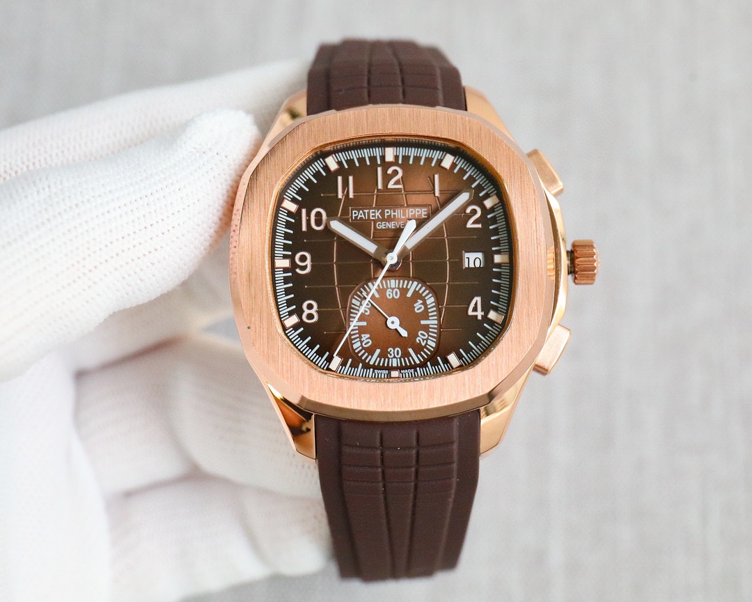 ?? White case 1400 Gold case 1450 diamonds ?50 (without splints ?100) 3K Patek Philippe AQUANAUT Series 5968A-001. ??? The 3K1 is 42.2mm in size and is top-notch in both finishing and polishing. The stable and durable ??7750 automatic mechanical movement 