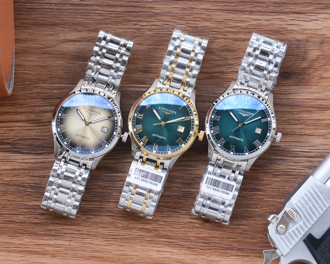- White 570 Gold 580 steel band plus 10
???? Real photos
Brand: LONGINES
Type: [Cool] Men's watch
Case: 316 stainless steel (with fine workmanship)
Strap: Imported calfskin/top-grade 316 stainless steel (two options available)
Movement: Imported Citizen 8