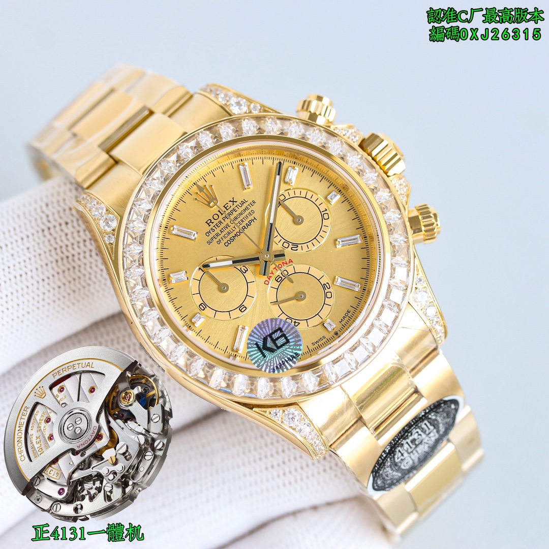 Uniform: 2350
C Factory new, C factory produced, absolute top version, Daytona Zheng 4131 all-in-one machine
(Premium Super A version)
The king of sex ratio, this is the most stable version currently available on the market.
Check the code :C factory tape