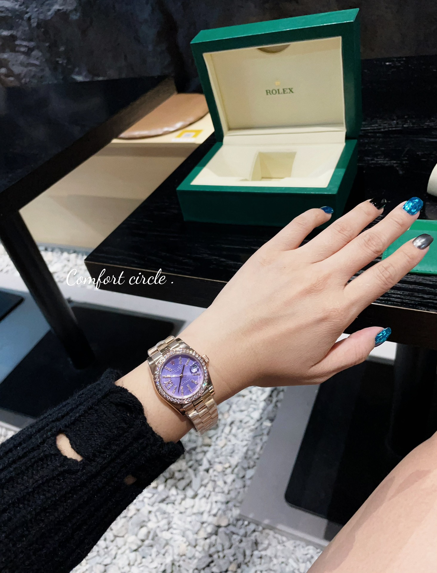 ?? Strap without diamonds 280
Rolex Datejust classic women solid steel strap - original buckle imported movement Little Red Book Hot recommendation Design shows unique noble elegant goddess temperament! The 316 stainless steel case is hand-set with Swarov