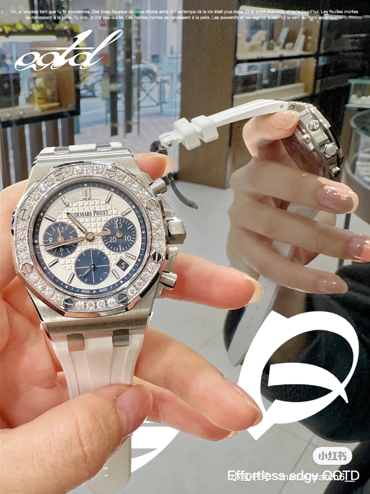 ??360 OOTD | Watch share | Goddess Prince text style
One of the most asked Ap26231ST? bet you will definitely be tempted ????
37 diameter, goddess style, bezel set with a full ring of diamonds ??, multi-color dial, multi-functional chronograph combination