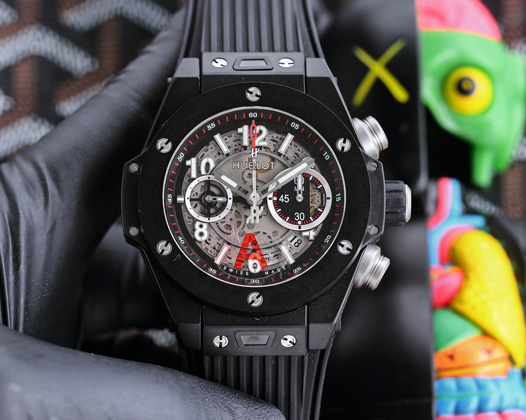 High-end hard goods arrive HB craftsmanship masterpiece Hengbao masterpiece emerges Hublot BIG BANG series 411.NM.1170.RX watch with manual 7750 movement mechanical modification HUB1241Unico diameter 45.5 mm vibration frequency 28800 power 72 hours import