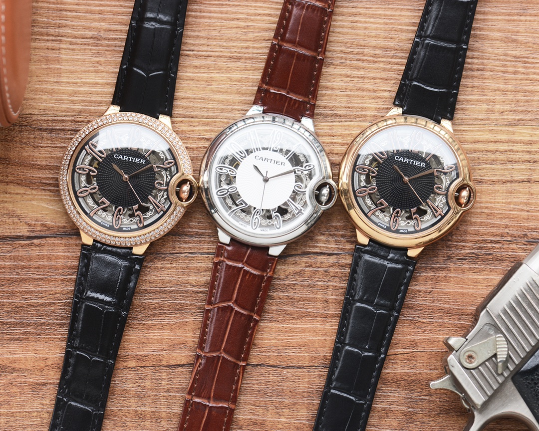Plain case 500, diamond case 580
Ballon Bleu collection Chic and versatile ????
[Latest] : Cartier ?? three-hand design ??
?? Type ?? : Fine men's watch
[Strap] : Genuine cowhide strap
?? Movement ?? : Automatic mechanical movement
[Mirror] : Mineral-rein