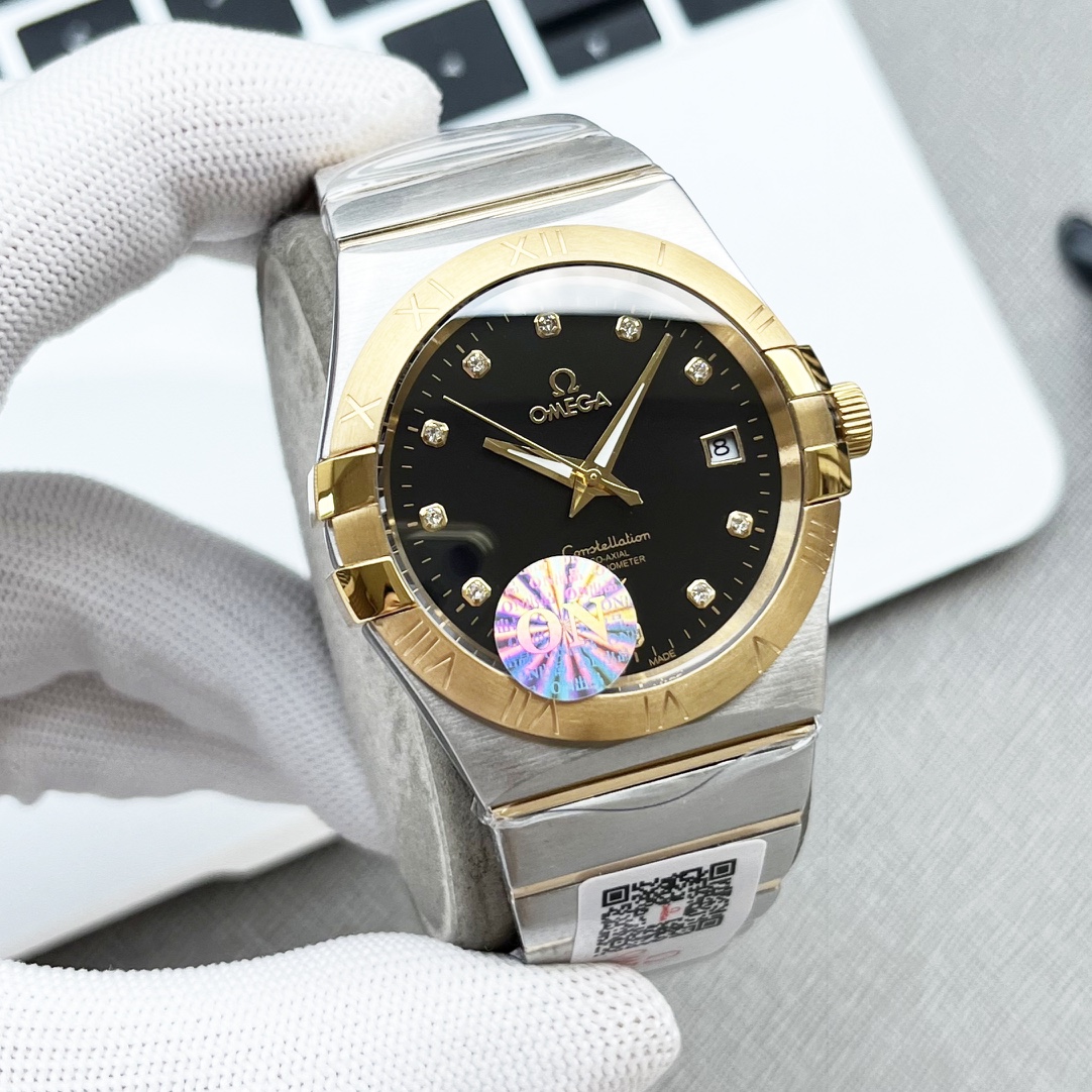 - Aperture 590 Diamond bezel 610(gold and white same)
TW factory omega Double Eagle Constellation collection, men with original Citizen modified 8500 mechanical movement...... (Zero repair) Swiss machine quality 100% super waterproof luminous, double sapp