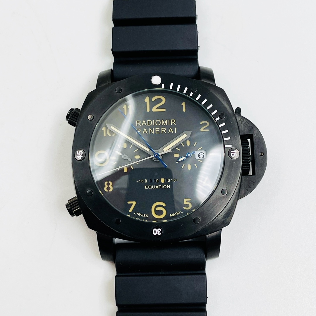 ?? Black 580 brand: PANERAI (EXQUISITE and exceptional wisdom) Imported automatic mechanical movement 316l stainless steel case reinforced and thickened mirror surface cowhide strap with original pin buckle case SIZE 44.4mm diameter 17.2mm Wrist beauty st