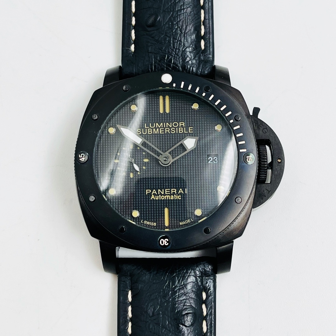 ?? Black 580 brand: PANERAI (exquisite and wise work) Imported fully automatic mechanical movement 316l steel case reinforced and thickened with mirror finish cowhide strap with original pin buckle case size 44.6mm diameter 16.8mm Style of wristwatch: (Ex