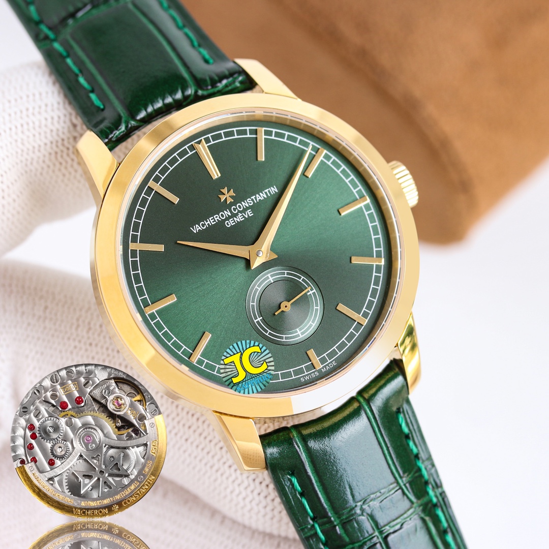 Vacheron Constantin Heritage Collection men 's watch ??1? This watch is equipped with 4400as automatic mechanical timekeeping precision power reserve 40 hours Water resistance 30 m 2? The dial continues the classic design bar hour markers 3? The case is m