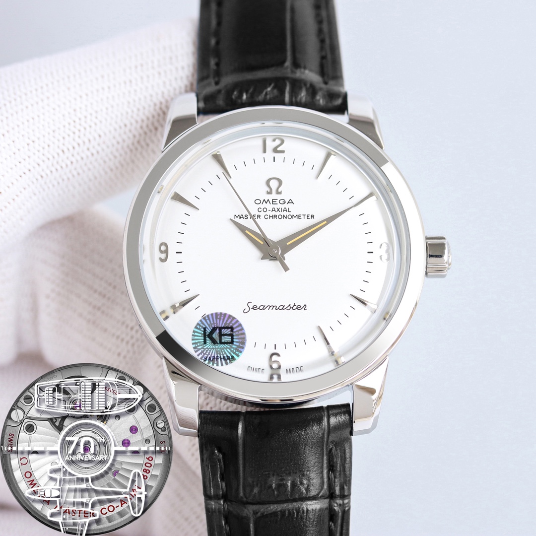 Gold and white: 1400
OMEGA Seamaster 1948 watch ?? COMING back! Check it out!
?? Exclusive custom 8806 Master Chronometer integrated movement, texture, structure, balance wheel position and skeletonizing consistent with the original, visible beauty in ope