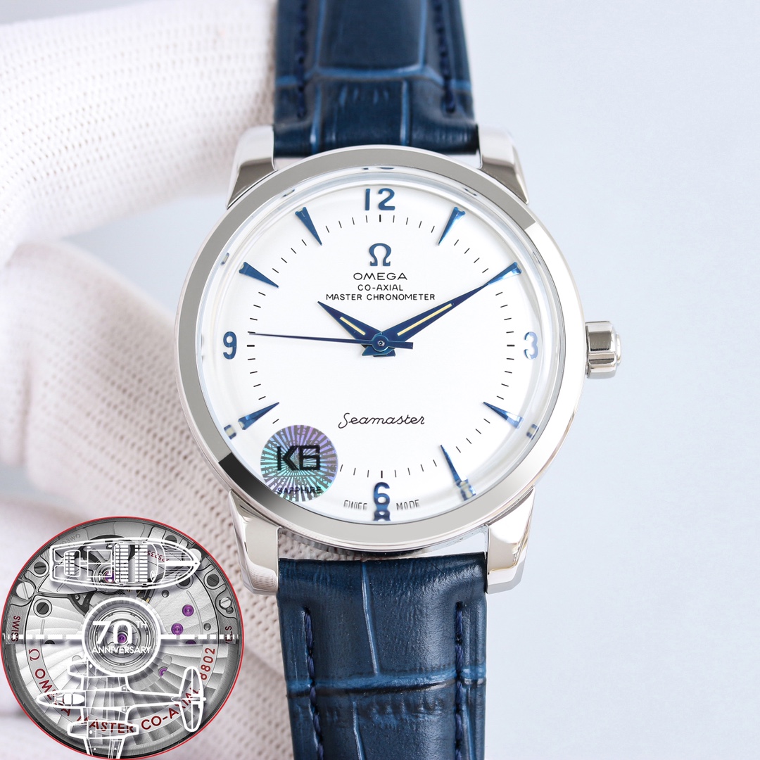 Gold and white: 1400
OMEGA Seamaster 1948 watch ?? COMING back! Check it out!
?? Exclusive custom 8806 Master Chronometer integrated movement, texture, structure, balance wheel position and skeletonizing consistent with the original, visible beauty in ope