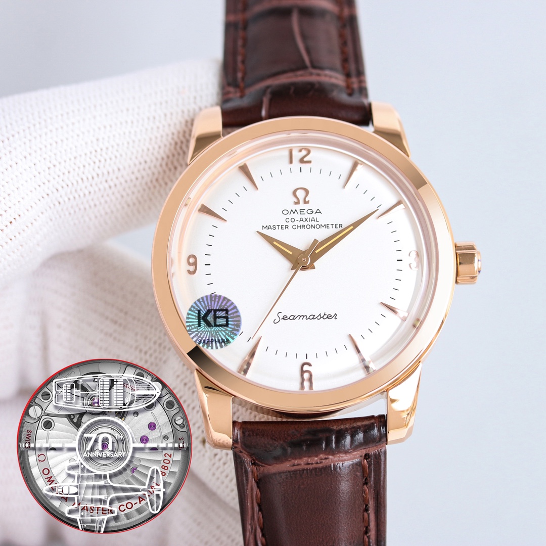 Gold and white: 1400
OMEGA Seamaster 1948 watch ?? COMING back! Check it out!
?? Exclusive custom 8806 Master Chronometer integrated movement, texture, structure, balance wheel position and skeletonizing consistent with the original, visible beauty in ope