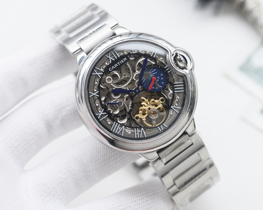 Gold and white: Belt 520, steel belt 550
Brand: CARTIER -CARTIER????
Type: Men 's watch ????
Case: Top 316 stainless steel L
Strap: Imported calfskin strap /316L stainless steel strap
Movement: Fully automatic imported mechanical movement ??
Mirror: Miner