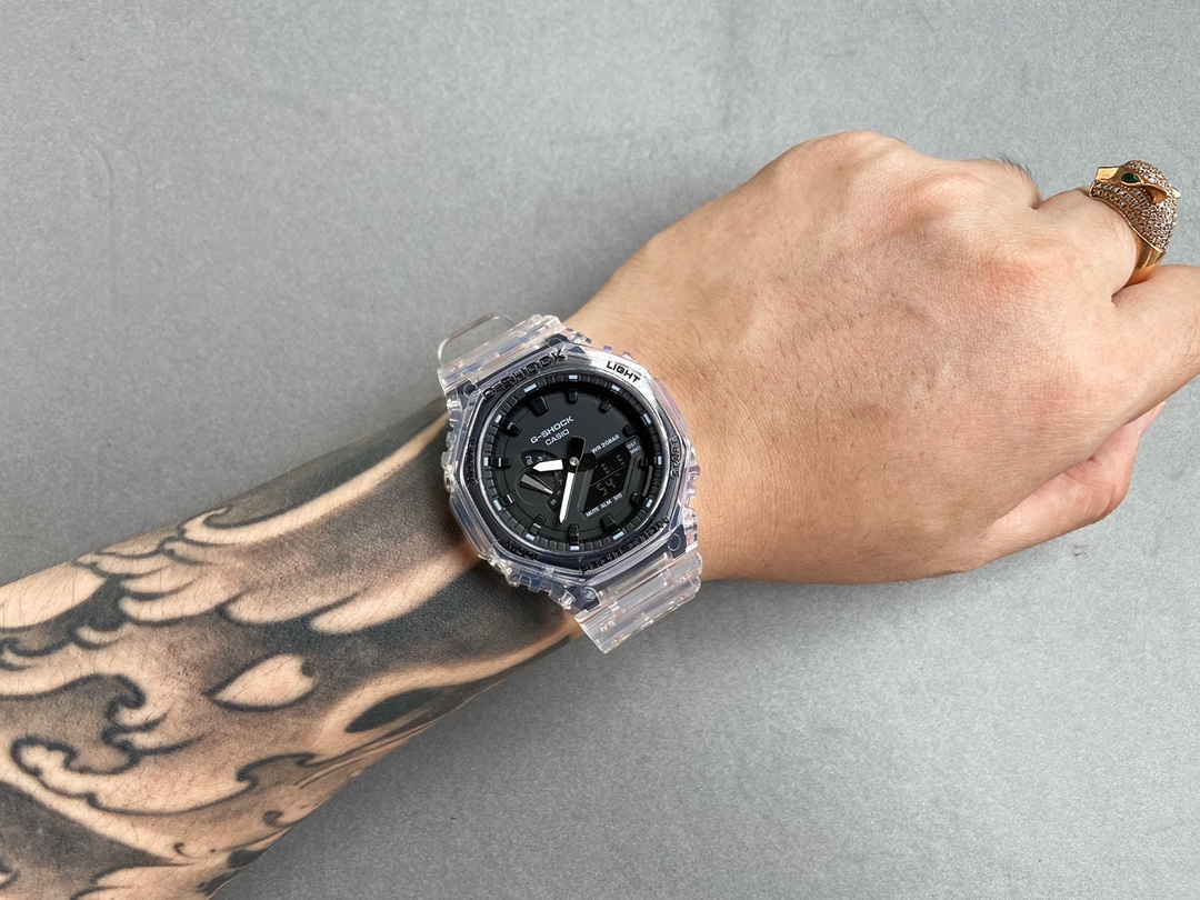 CASIO 2021 latest model. Farmhouse Tree Transparent (the top version on the market) G.SHOCK-GA-2100SKE-7 Width 45.4mm (Ice Tough series)