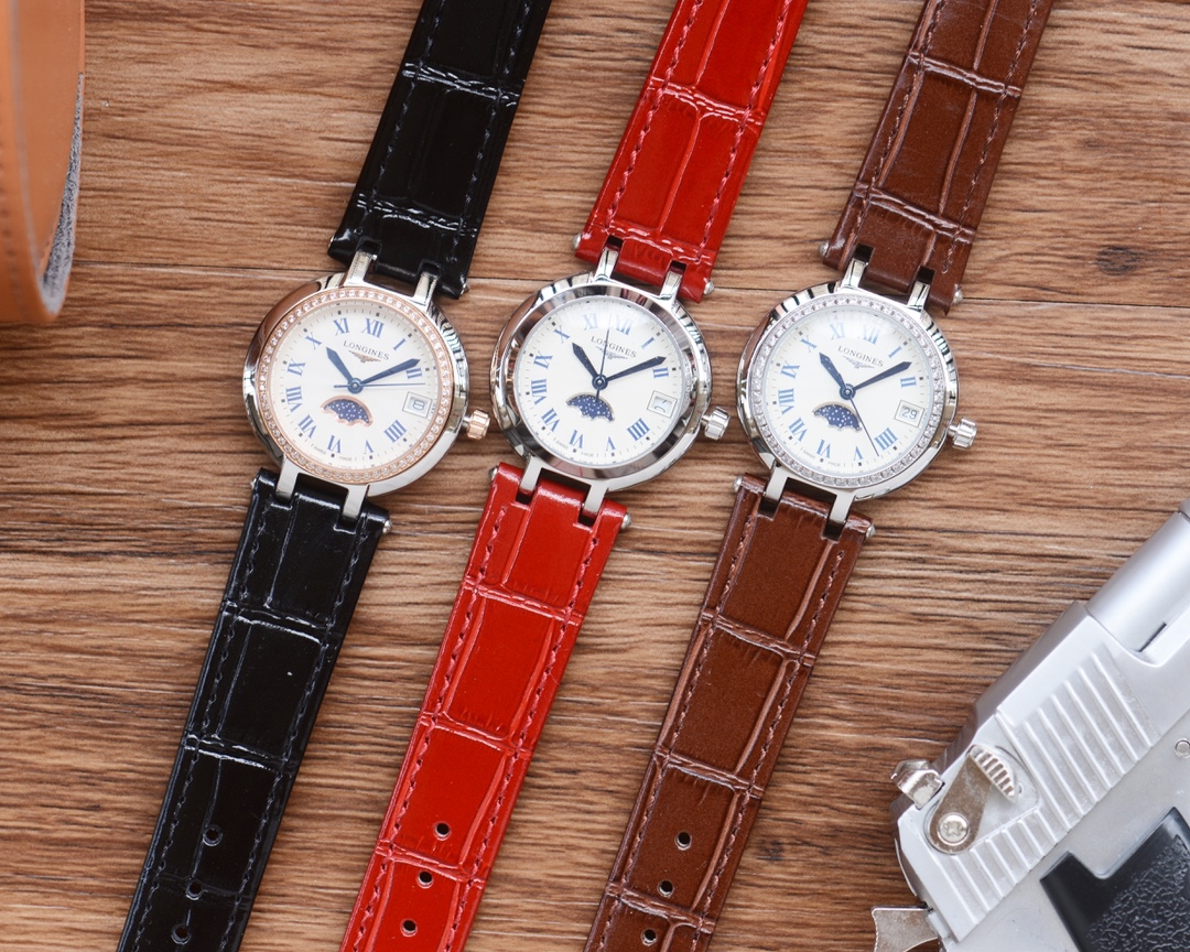 LONGINES ?????? bestseller Longines Moon Quartz watch women MINIMALIST TEMPERAMENT! ?? High performance ratio, true moon phase ?? Movement: imported quartz movement accurate timekeeping Glass: anti-wear synthetic double crown (data synchronization genuine