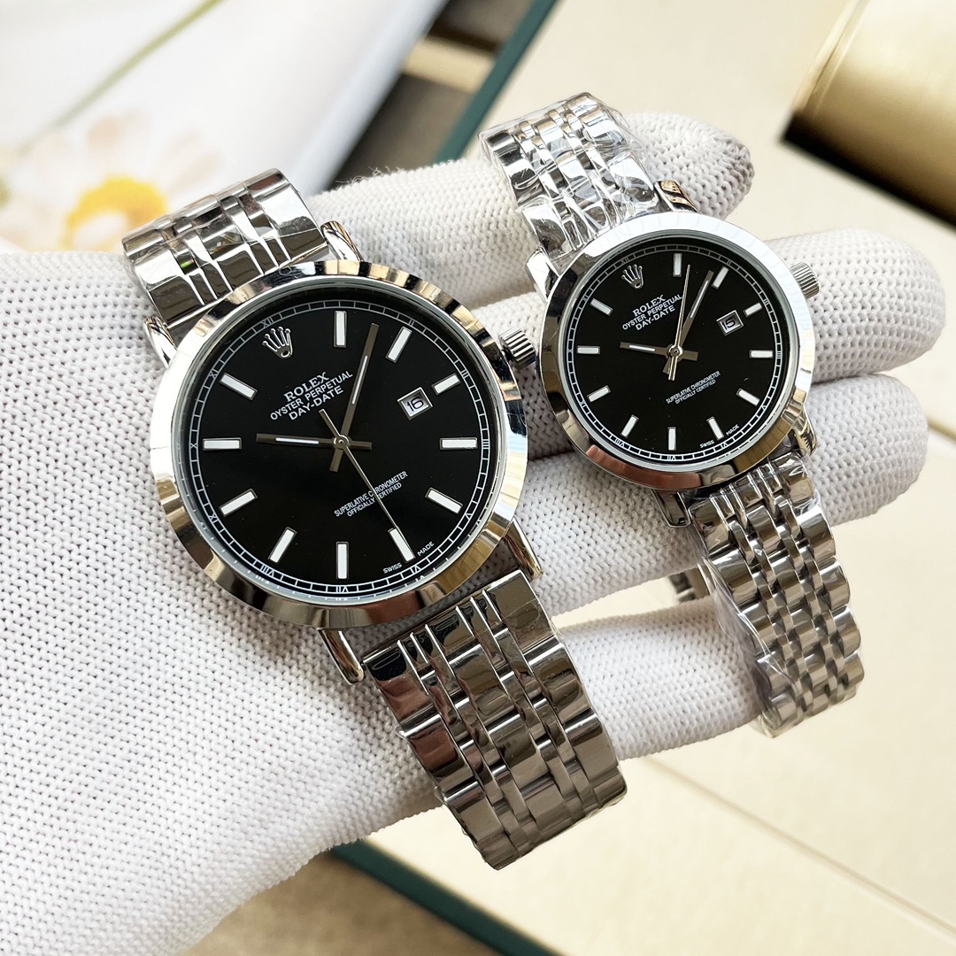 Rolex ?? Couple watch Original imported quartz movement Mineral glass mirror 316L stainless steel case Diameter 40mm for men 30mm for women 8mm?? If today's sun ?? stops its dazzling light. Then a smile of yours will light up my whole world ??