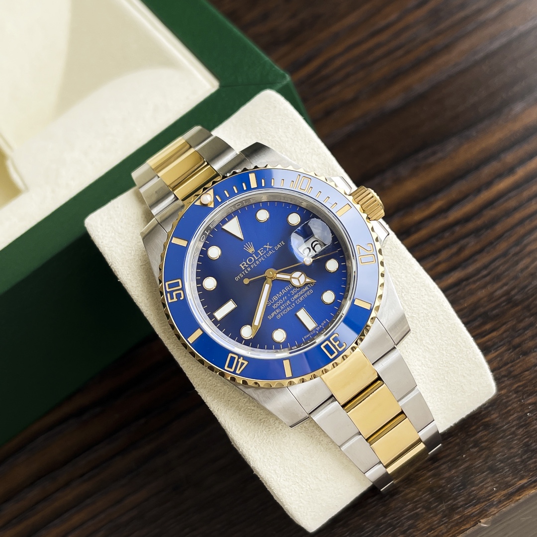 Rolex Oyster Submariner Date Submariner Automatic Mechanical Business Casual Men's movement with imported mechanics, 904L stainless steel case and bracelet, sapphire crystal, super luminous, deep water resistance