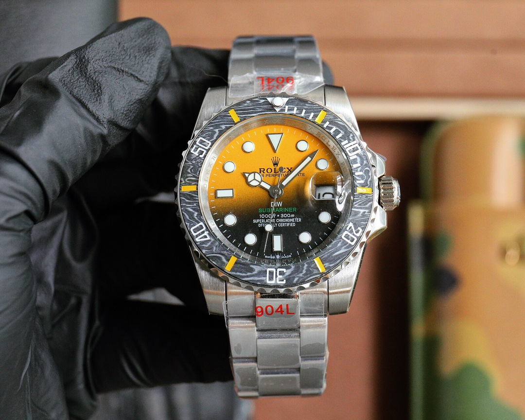 ?? ROLEX DIW Submariner automatic mechanical stainless steel case size 40mm Coated glass stainless steel strap Original buckle Beloved RoLEX endless once and for all