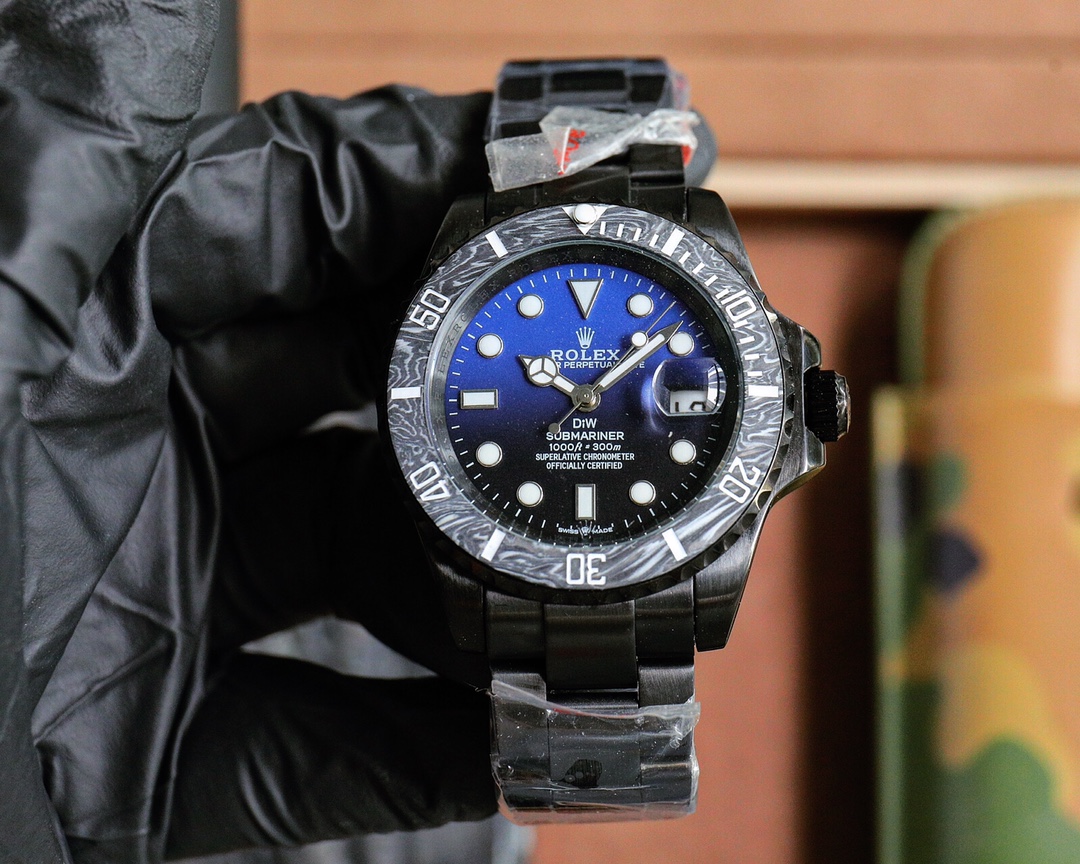 ?? ROLEX DIW Submariner automatic mechanical stainless steel case size 40mm Coated glass stainless steel strap Original buckle Beloved RoLEX endless once and for all