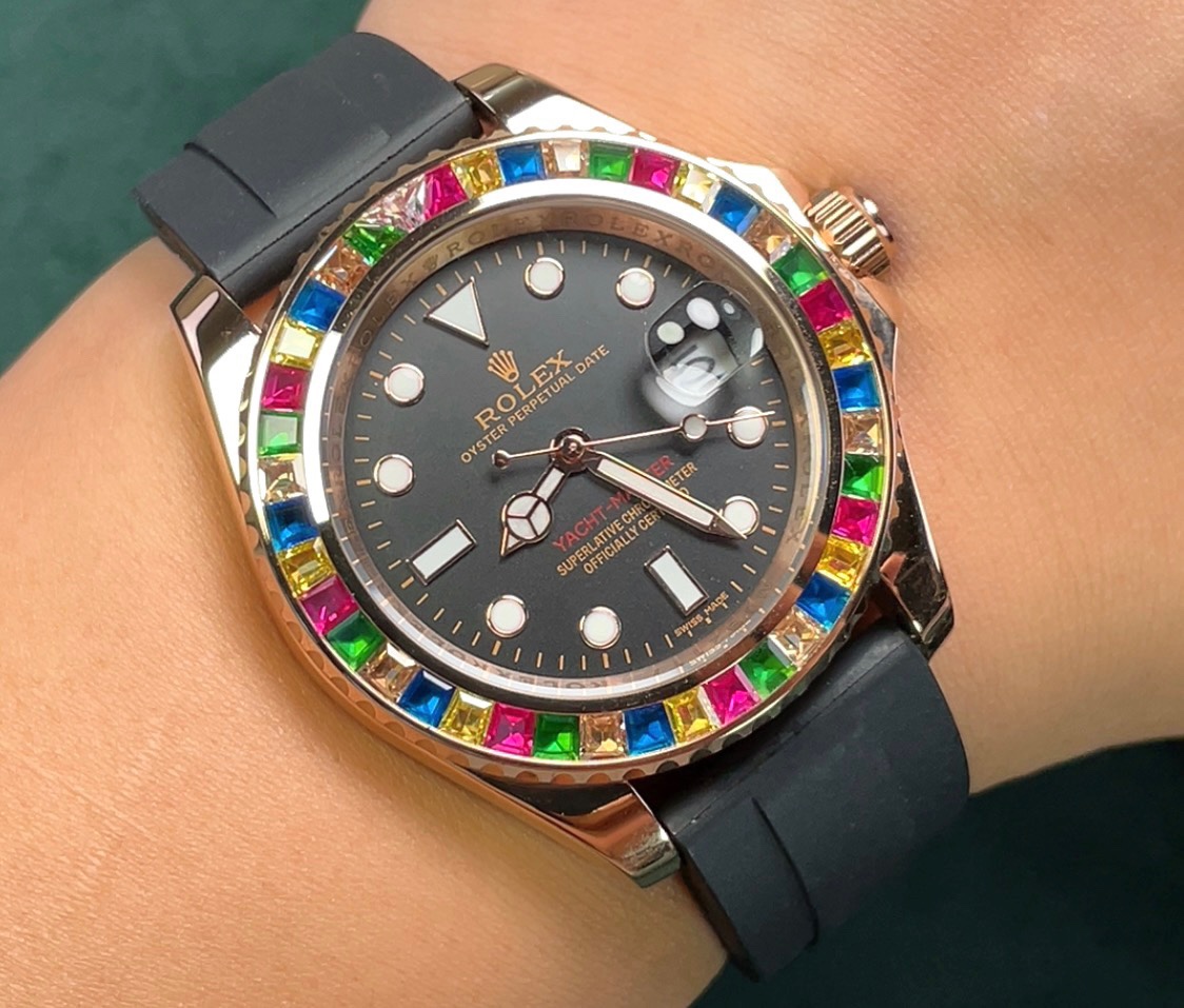 ?? Rolex-Rolex ?? Candy Diamond collection men 's fine watch with automatic mechanical movement 316L stainless steel case mineral super glass mirror stainless steel strap 40mm straight 12mm thick ?? Choose BOBO exclusive quality