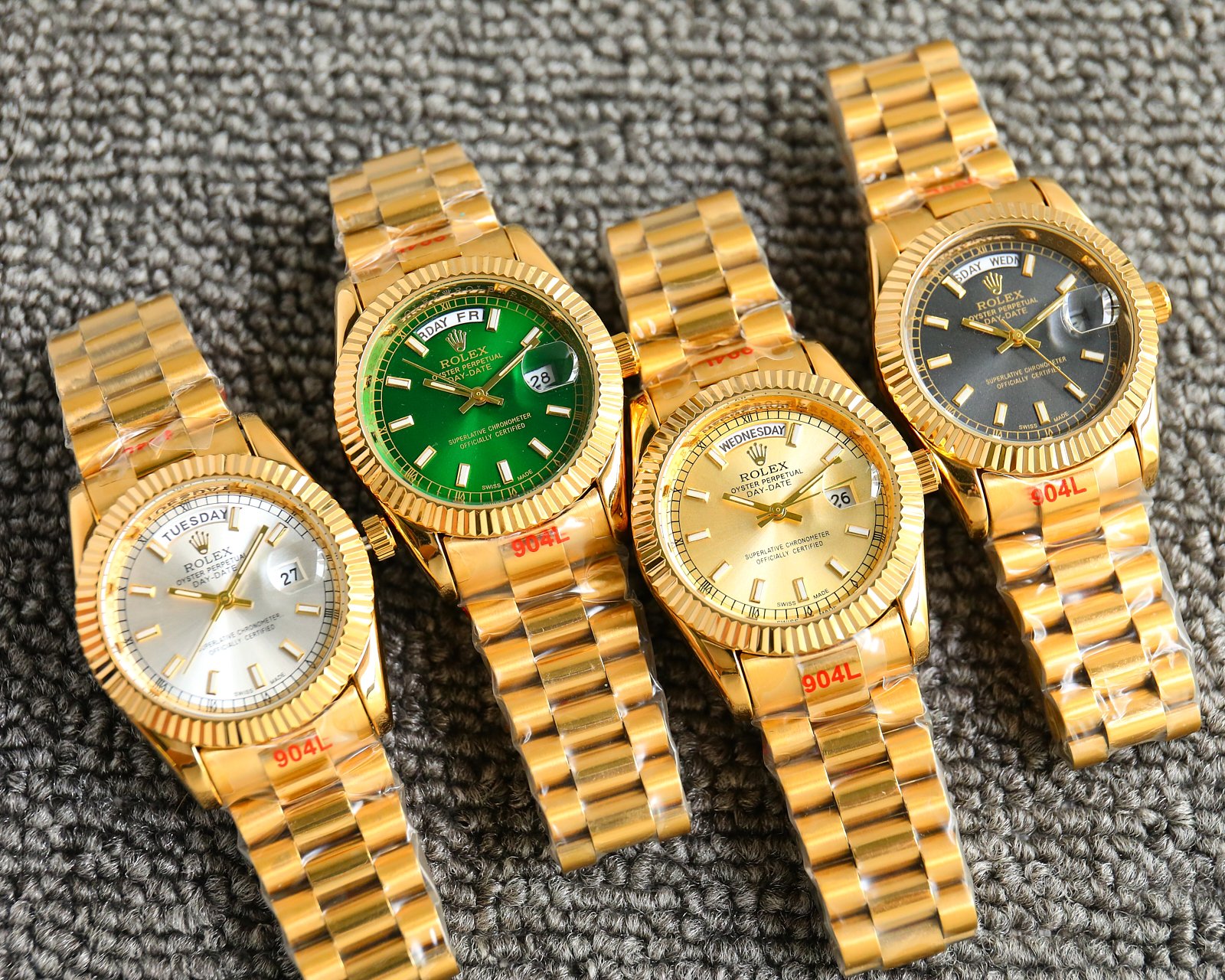 ROLEX Datejust, a luxury men's watch with three hands and double date design, noble and elegant, gentlemanly style, excellent quality, selling well in the city. It features a quartz movement (zero repair), a 316 stainless steel clasp, a mineral crystal, a