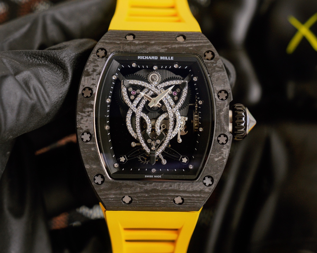 Richard Mille RM 019 NTPT Celtic Knot
(Tourbillon Natalie PortmanLIMITED
Limited edition, 10 PIECE 2019 Full Set imported carbon fiber case, original Citizen automatic movement from Japan, Thai rubber strap
