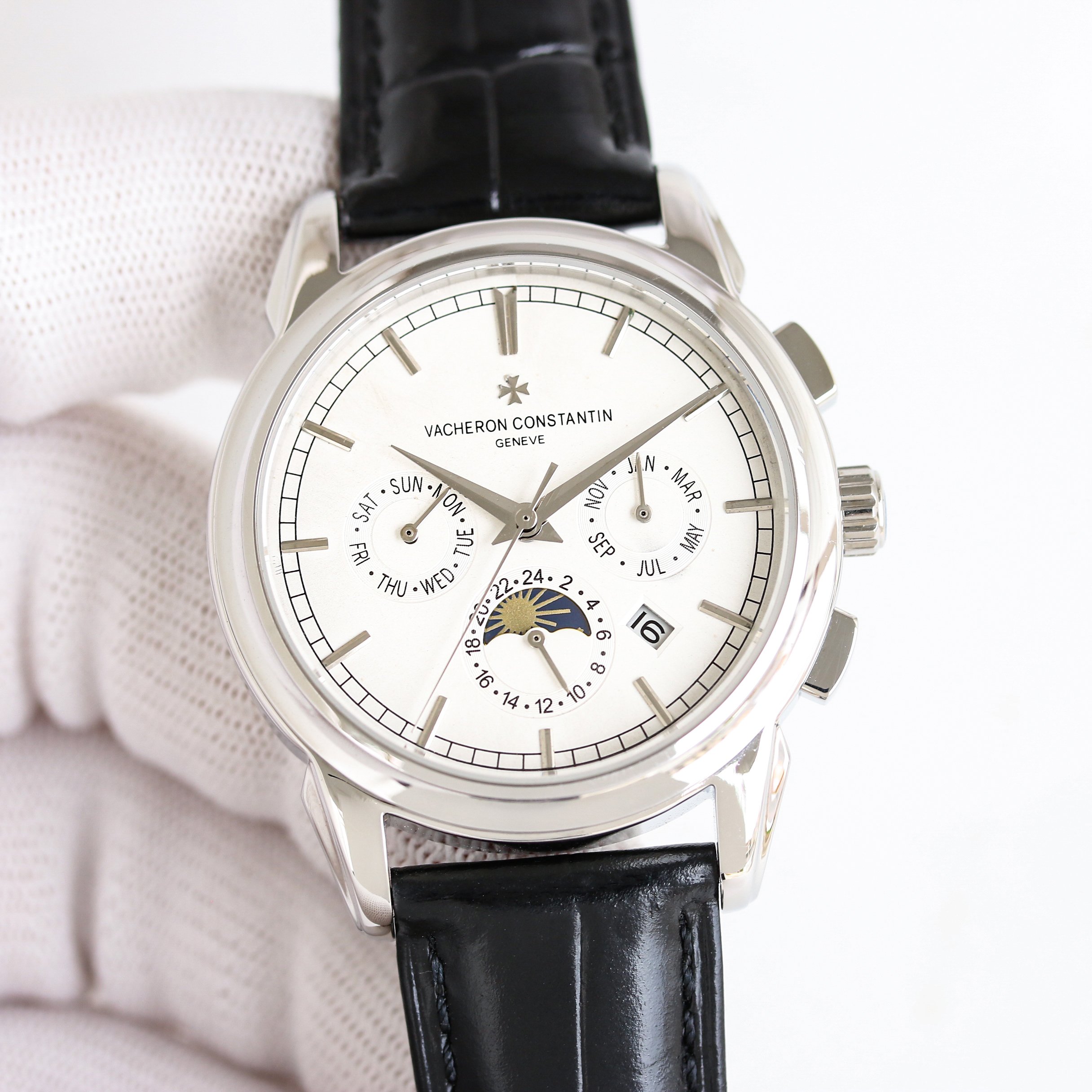 White 1450 Gold 1500 diamonds ?50
TW Factory Vacheron constantin ??Vacheron constantin Heritage upgraded collection ???R29 hit the market! A multi-functional high-end watch! Xiaohongshu bestseller ??.
1 ? Mechanical watch with original imported 9100 moon 