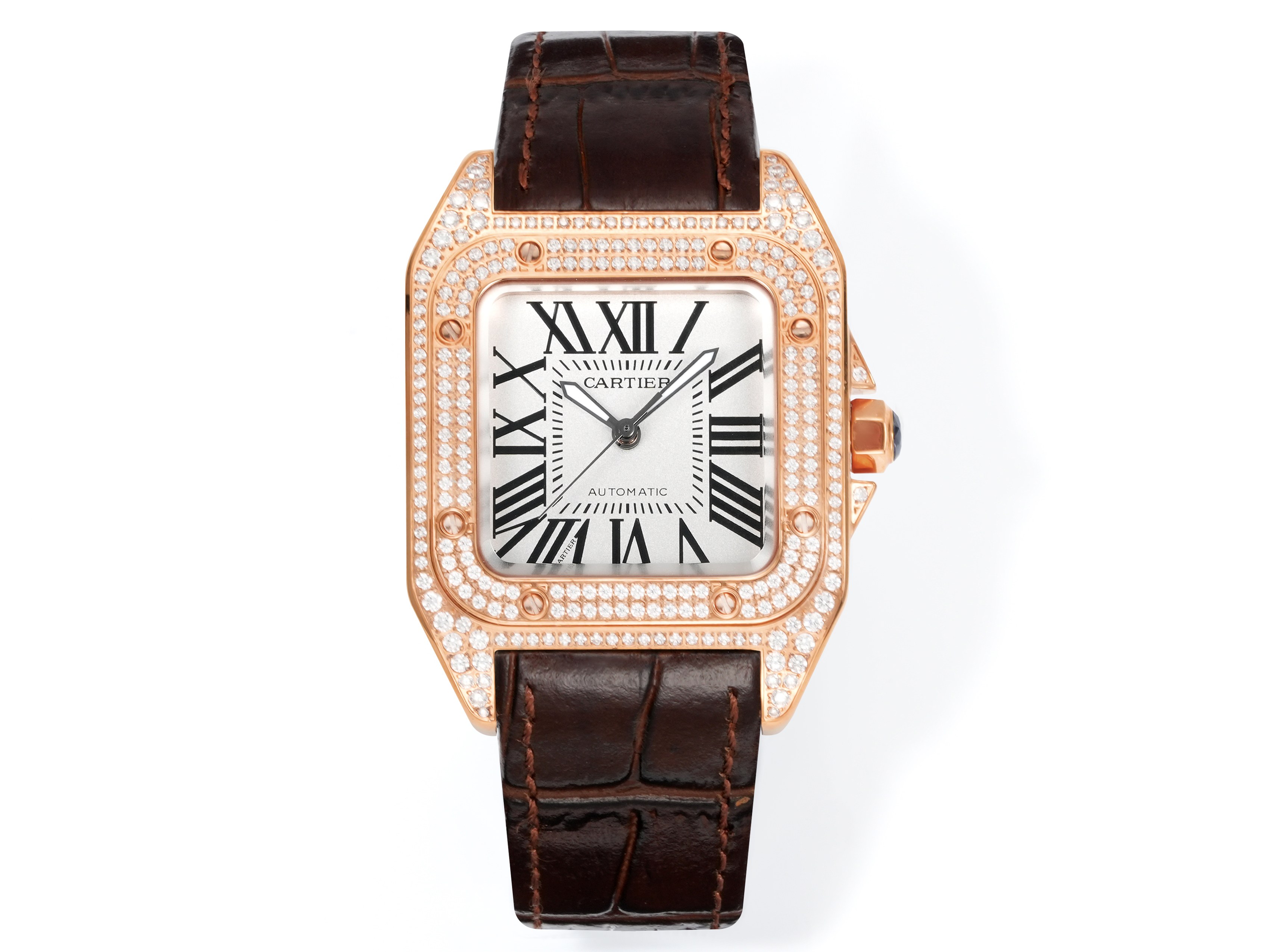 SJ white gold case 1100 Full gold case 1150 diamonds ?150
HY CARTIER Santos collection ??AF1 Women's 100th Anniversary Edition is coming strong.
[Original mold opening ?????? Cartier Santos]
1 ? [Case] Genuine mold, with the best imported 316L case! Movem