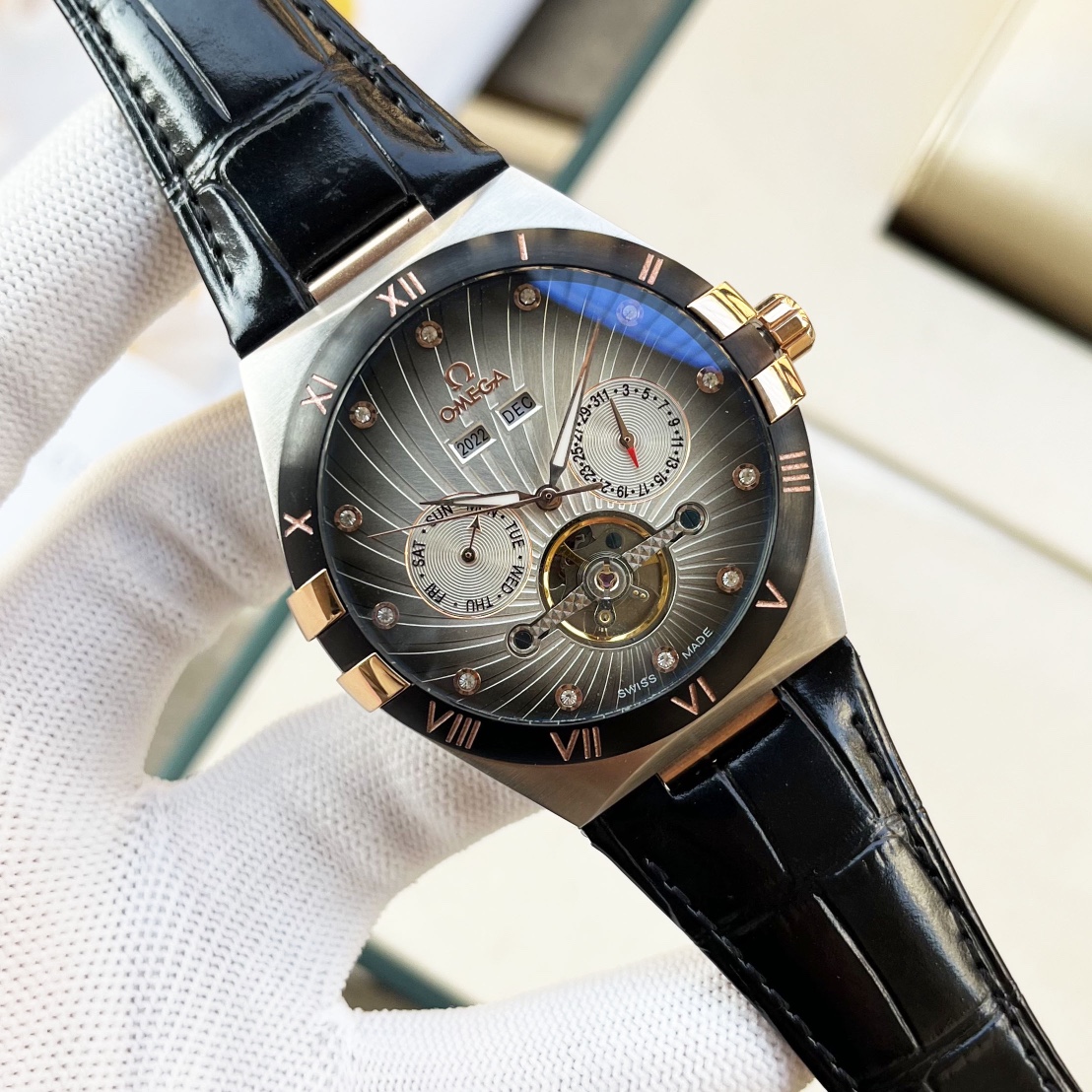 OMEGA -OMEGA? ? Fine men 's watch ?????? noble and elegant, gentlemanly, excellent quality, selling all over the city. ?? With automatic mechanical movement, top-quality 316 stainless steel case, imported calfskin strap, mineral super mirror, 42mm diamete