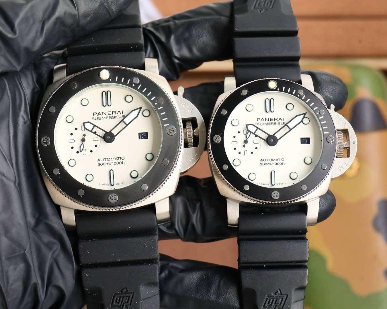 ?? PANERAI Arc coated glass 42/47mm*16mm top-grain cowhide strap with original pin buckle automatic mechanism a watch from a tough guy