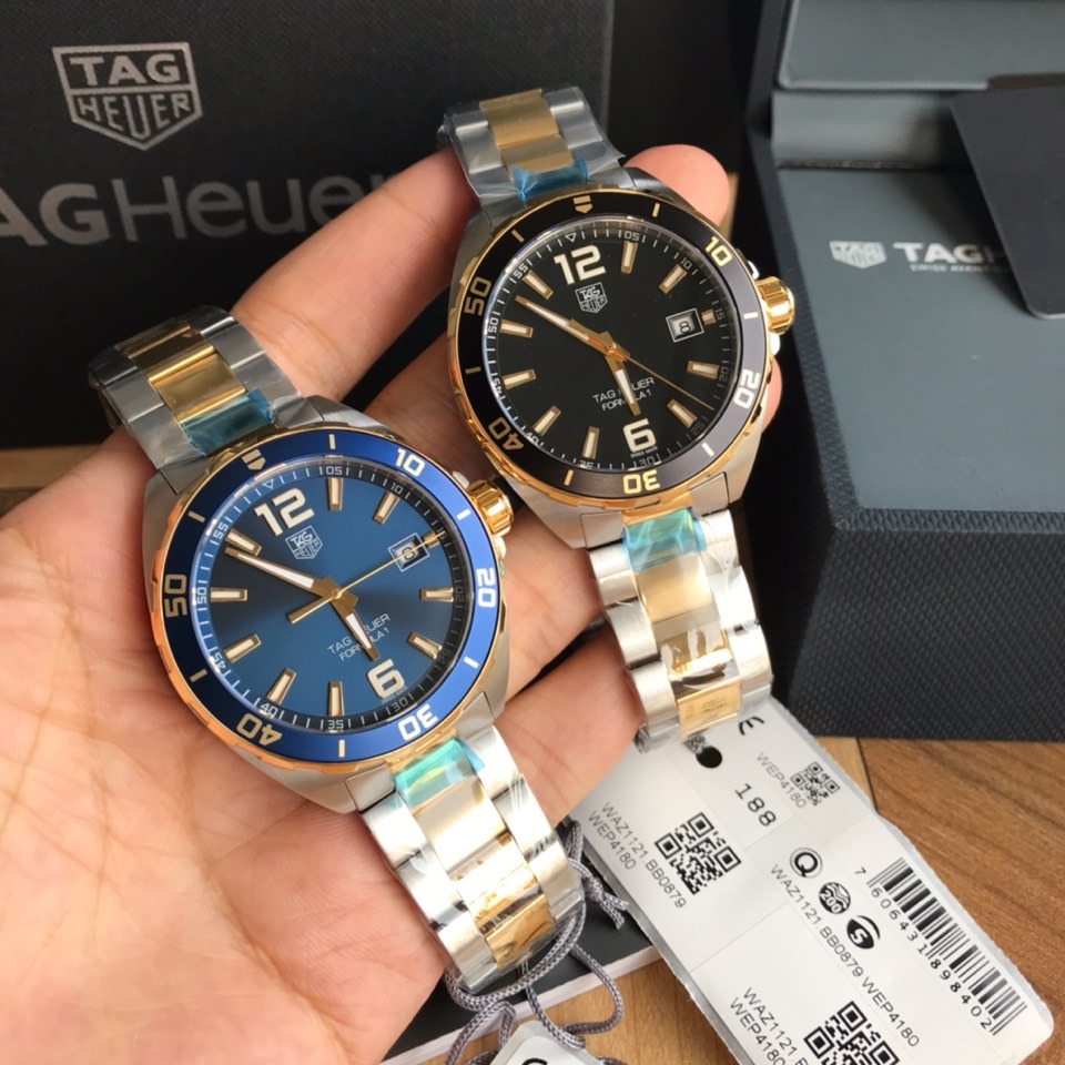 Batch :750 Original box :50 New TAG Heuer high appearance level New online, hard goods. Original Tagheuer F1 quartz watch, counter over 10,000. Sapphire crystal, super luminous hands, original movement, available for disassembly inspection, ~ 41mm diamete