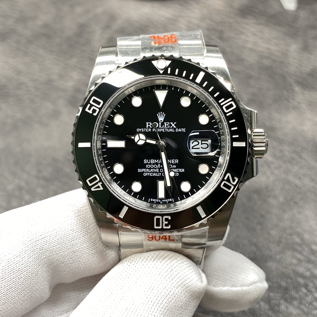 Batch 1250?? Rolex Black Submariner 2836 movement 40MM! Real footage of shipment