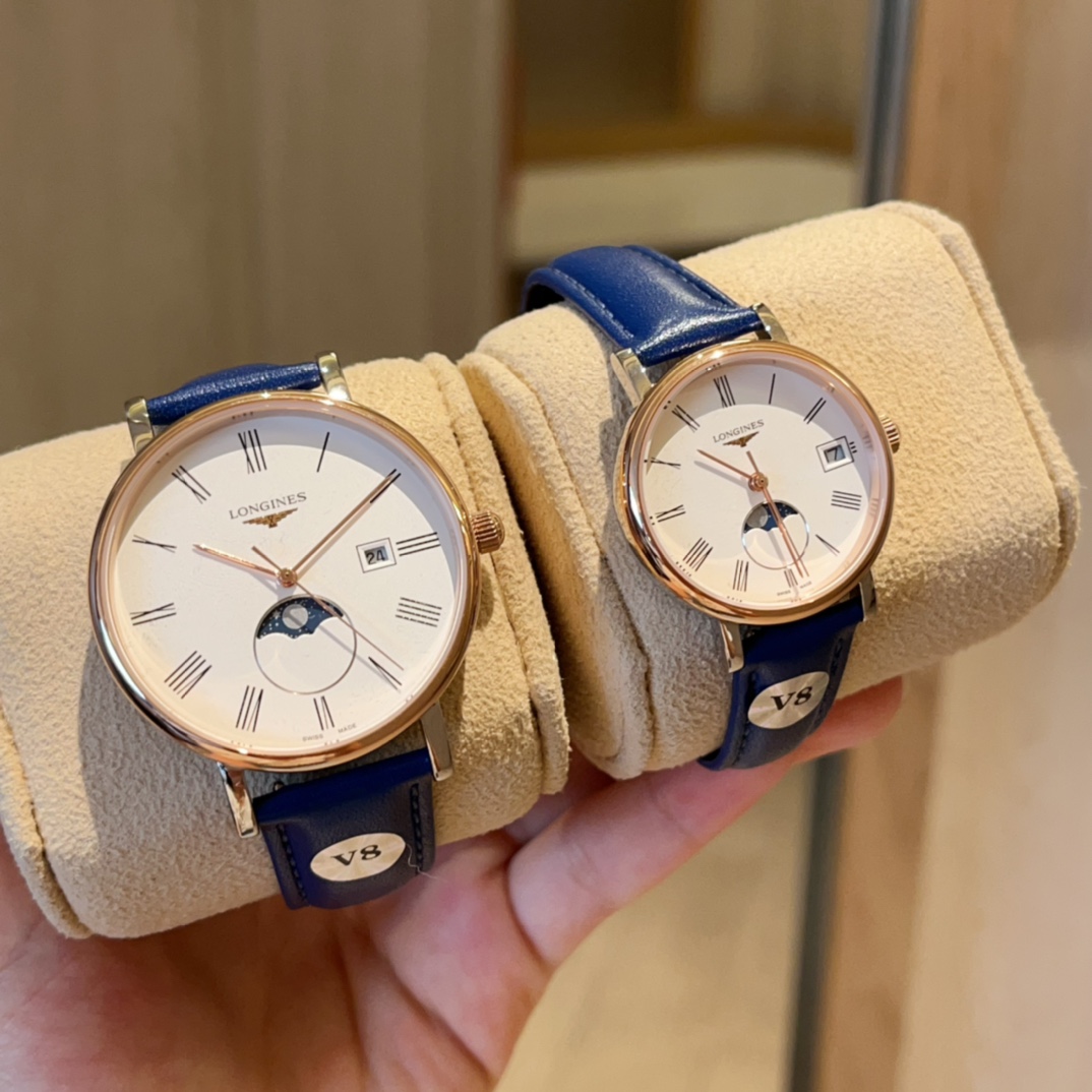 ?? Belt: White shell 220 gold 240 steel belt ?20
2024 [Latest] (True Moon Phase) Best Gift for Qixi Festival Longines Official Boya Collection ?? Couple Watch Witness love ?? Miracle Moment Fashion Trend Men's and Women's Watch. With imported Japanese mov
