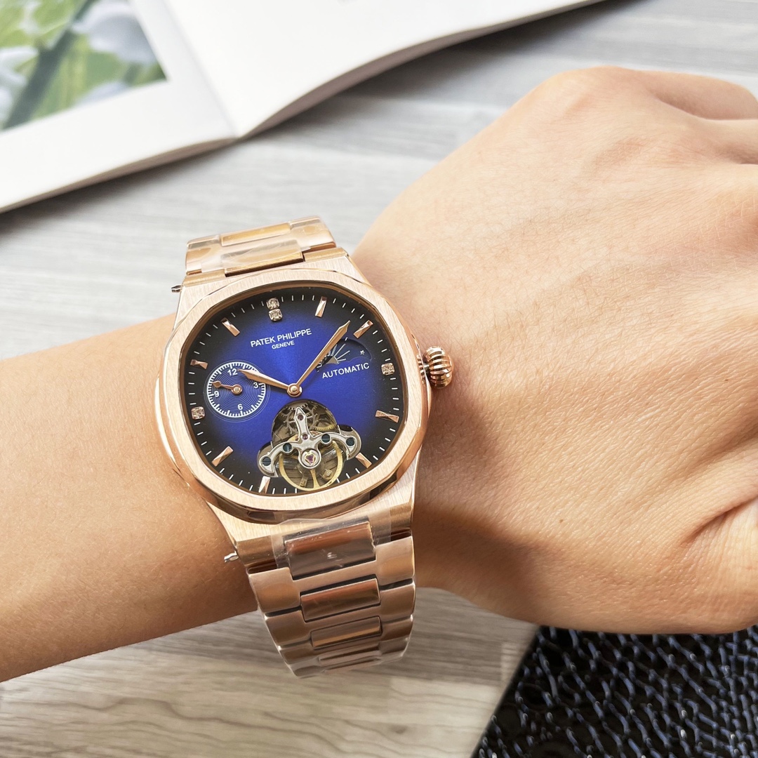 Belt 500 Steel belt 530 (gold and white same)
Nautilus collection beloved by men ??
[Latest] : Patek Philippe ?? best design ?? Exclusive launch ??
?? Type ?? : Fine men's watch
[Strap] : Rubber strap
?? Movement ?? : High-end automatic mechanical movemen
