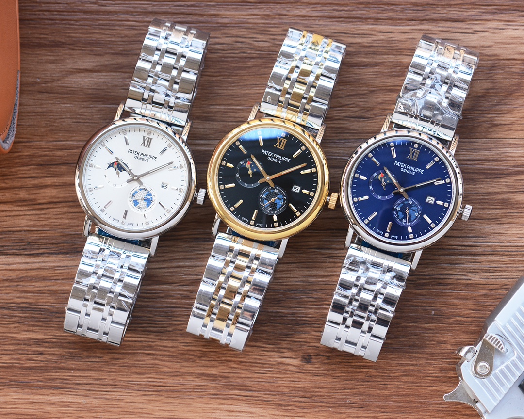 Belt 500, steel belt 520,
Men LOVE four-hand watch ??
[Latest] : Patek Philippe ?? best design ?? Exclusive launch ??
?? Type ?? : Fine men's watch
[Strap] : 316 stainless steel/real cowhide strap
?? Movement ?? : High-end automatic mechanical movement
??