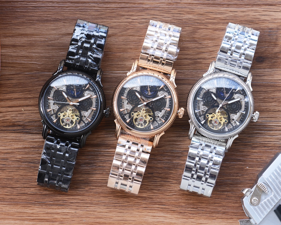 Leather strap 520, steel strap 540, gold and white
Men love skeletonized watch ??
[Latest] : Patek Philippe ?? best design ?? Exclusive launch ??
?? Type ?? : Fine men's watch
[Strap] : 316 stainless steel/real cowhide strap
?? Movement ?? : High-end auto