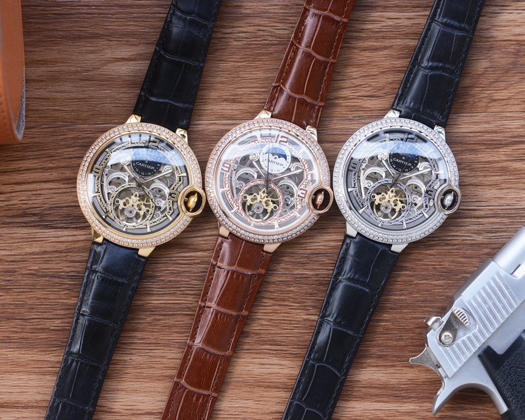 Belt 620, steel belt 650
Men love skeletonized watch ??
[Latest] : Cartier ?? best designs ?? Exclusive launch ??
?? Type ?? : Fine men's watch
[Strap] : Genuine cowhide /316 stainless steel strap
?? Movement ?? : High-end automatic mechanical movement
??